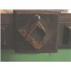 Image 2 : VICTORIAN WALNUT MASONIC MIRROR