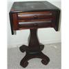 Image 1 : EMPIRE WALNUT 2 DRAWER DROP LEAF STAND