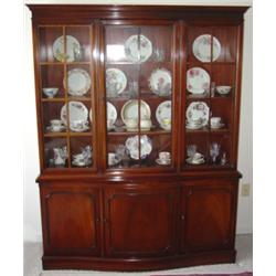 MAHOGANY SINGLE DOOR CHINA HUTCH