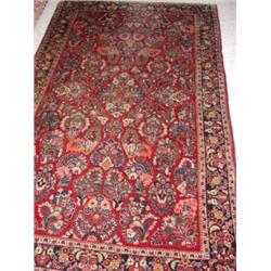 SEMI-ANTIQUE ORIENTAL THROW RUG