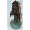 Image 1 : BRONZE STATUETTE ON GREEN MARBLE BASE