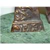 Image 2 : BRONZE STATUETTE ON GREEN MARBLE BASE
