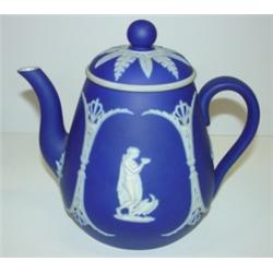JASPERWARE COVERED TEAPOT