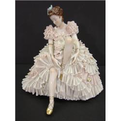 GERMAN PORCELAIN STATUETTE OF GIRL
