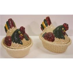 PR. OF METLOX COVERED ROOSTER DISHES