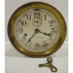 BRASS SETH THOMAS SHIP'S CLOCK