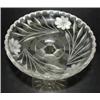 Image 2 : ETCHED CUT GLASS COMPOTE