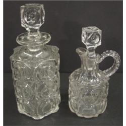 2 PC. BULLS EYE GLASS LOT