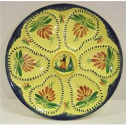 QUIMPER OYSTER PLATE
