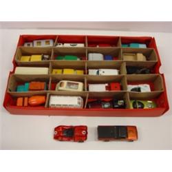 17 LESNEY ENGLISH AND 4 HOTWHEEL TOY CARS