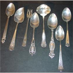 11 PC. LOT OF ASSORTED STERLING FLATWARE