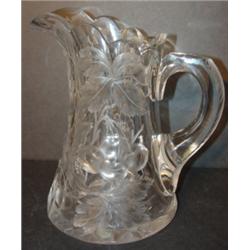 AMERICAN CUT GLASS WATER PITCHER