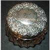 Image 2 : CLEAR GLASS DRESSER JAR W/SILVER LID