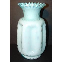 LIGHT BLUE ART GLASS VASE
