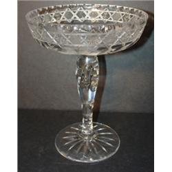 AMERICAN CUT GLASS COMPOTE
