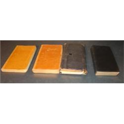 LOT OF 4 ASSORTED EARLY POCKET JOURNALS