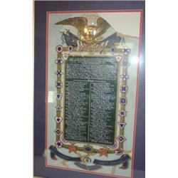 CIVIL WAR MILITARY SERVICE TRIBUTE