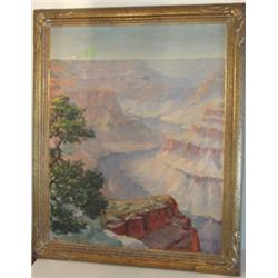LAHEE, ARNOLD "GRAND CANYON" OIL ON BOARD PAINTING