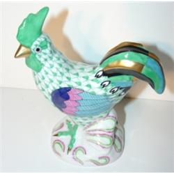 HEREND HUNGARY PORCELAIN FIGURAL ROOSTER