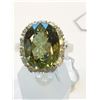 Image 1 : 8.44CT Natural Alexandrite 14K White Gold Ring