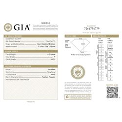GIA/Heart/F/VVS2/0.71ct