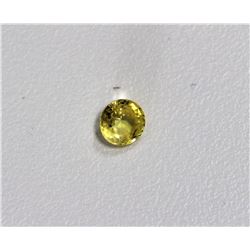 0.72ct Round Shape  Yellow Sapphire Dimension-5.2x3