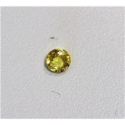 0.55ct Round Shape  Yellow Sapphire Dimension-5x2.4