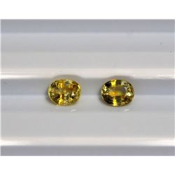 1.37ct Oval Shape Yellow Sapphire Dimension- 5.5x4.6x3.9
