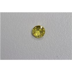 0.41ct Round Shape  Yellow Sapphire Dimension- 4.3x2.7