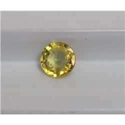 0.67ct Round Shape  Yellow Sapphire Dimension- 5x3