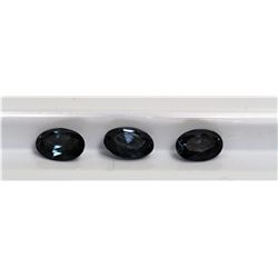 1.74ct Oval Shape Blue Sapphire (3pcs) Dimension- 6.1x4.1x3.1