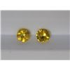 Image 1 : 0.71ct Round Shape  Match Pair Yellow Sapphire Dimension- 4x2.8