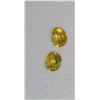 Image 2 : 0.71ct Round Shape  Match Pair Yellow Sapphire Dimension- 4x2.8