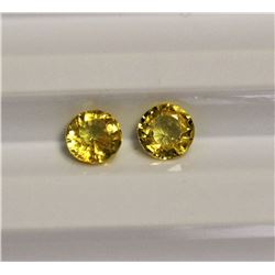 1.30ct Round Shape Yellow Sapphire Dimension- 5x2.5