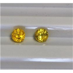 1.55ct Round Shape Yellow Sapphire Dimension- 5x3.6