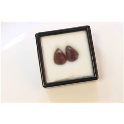 14.48ct PeAR Shape Ruby Match Pair Dimension- 15x11x4