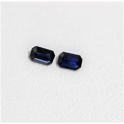 1.07ct Emerald cut Blue Sapphire Dimension- 3.9x5.9x2