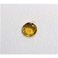0.43ct Round Shape  Yellow Sapphire Dimension- 4.8x2