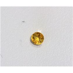 0.55ct Round Shape  Yellow Sapphire Dimension-4.5x2.9