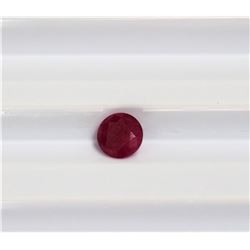 0.78ct Round Shape Ruby Dimension- 5.5x3.5