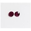 Image 1 : 1.6ct Round Shape Match Pair Ruby Dimension- 5.2x3.3