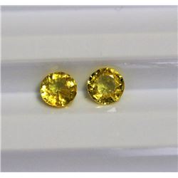2.06ct Round Shape Yellow Sapphire Dimension- 5x3.3