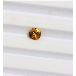 1.21ct Round Shape Yellow Sapphire Dimension- 6.9x4