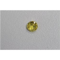 0.49ct Round Shape  Yellow Sapphire Dimension- 4.6x2.4