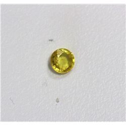 0.57ct Round Shape  Yellow Sapphire Dimension-5x2.8