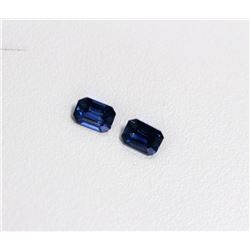 2.35ct Emerald Cut Blue Sapphire Dimension-7.2x5.2x3.7
