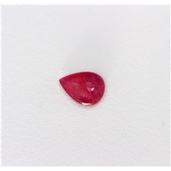 0.83ct Pear Shape Ruby Dimension- 8.1x6x2