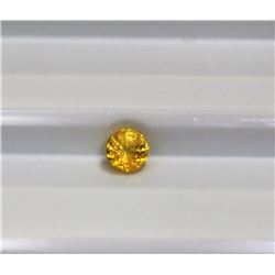 0.47ct Round Shape  Yellow Sapphire Dimension-4.1x3