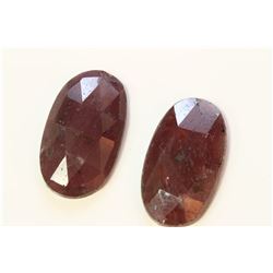 18.72ct Oval Shape Ruby  Match Pair Dimension- 19x11x4
