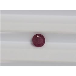 0.80ct Round Shape Ruby Dimension- 5.5x3.6